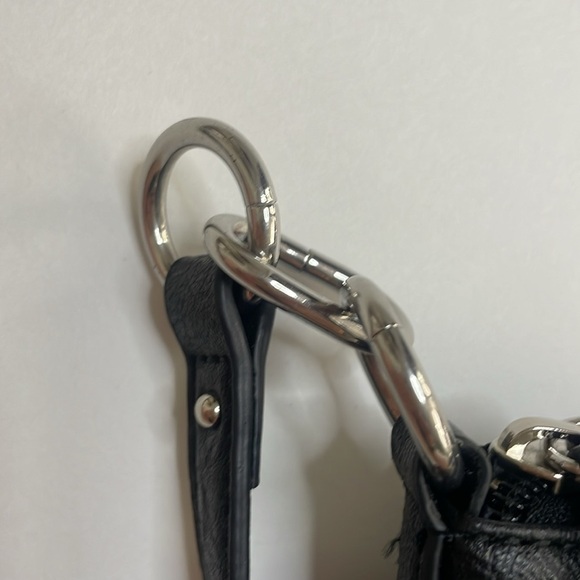 TOMMY HILFIGER Purse Black Print Y2K 90’s Vibe Small Bag VTG VINTAGE - Picture 7 of 11